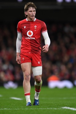 150226 - Wales v France - Guinness Men's Six Nations - Ellis Mee of Wales