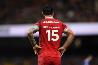 150226 - Wales v France - Guinness Men's Six Nations - Louis Rees-Zammit of Wales