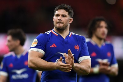 150226 - Wales v France - Guinness Men's Six Nations - Julien Marchand of France at full time