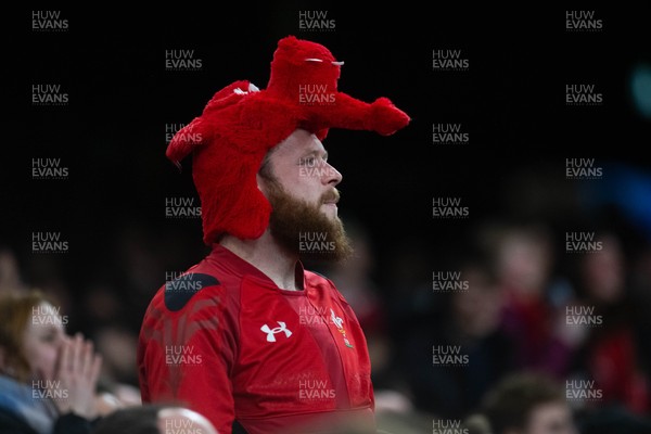 150226 - Wales v France - Fans during the game 