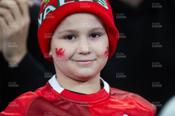 150226 - Wales v France - Guinness Six Nations - Fans during the game 