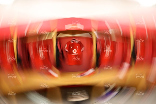 150226 - Wales v France - Guinness Six Nations Championship - Wales dressing room before the game