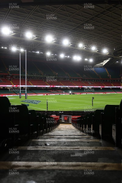 150226 - Wales v France - Guinness Six Nations Championship - General View of the Principality Stadium