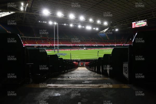 150226 - Wales v France - Guinness Six Nations Championship - General View of the Principality Stadium
