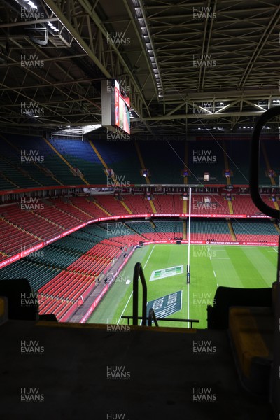 150226 - Wales v France - Guinness Six Nations Championship - General View of the Principality Stadium