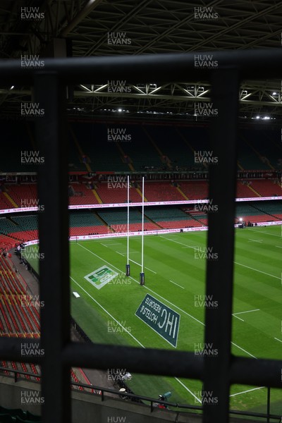 150226 - Wales v France - Guinness Six Nations Championship - General View of the Principality Stadium