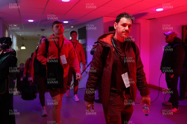 150226 - Wales v France - Guinness Six Nations Championship - Tomos Williams of Wales arrives at the stadium