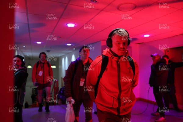 150226 - Wales v France - Guinness Six Nations Championship - Dewi Lake of Wales arrives at the stadium