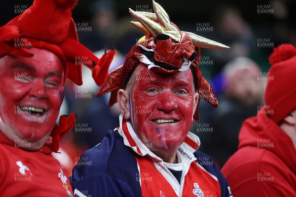 150226 - Wales v France - Guinness Six Nations Championship - Wales fans