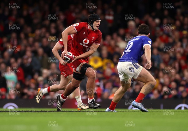 150226 - Wales v France - Guinness Six Nations Championship - Dafydd Jenkins of Wales 