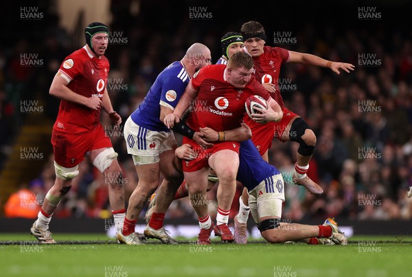 150226 - Wales v France - Guinness Six Nations Championship - Rhys Carre of Wales 