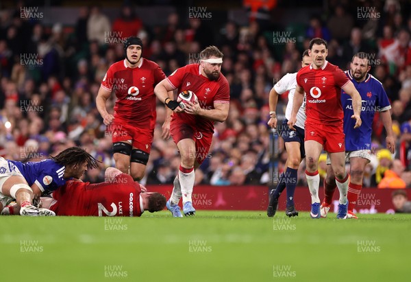 150226 - Wales v France - Guinness Six Nations Championship - Tomas Francis of Wales 