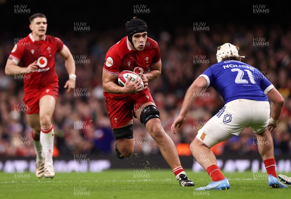 150226 - Wales v France - Guinness Six Nations Championship - Dafydd Jenkins of Wales 