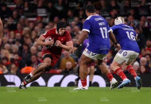 150226 - Wales v France - Guinness Six Nations Championship - Dafydd Jenkins of Wales 
