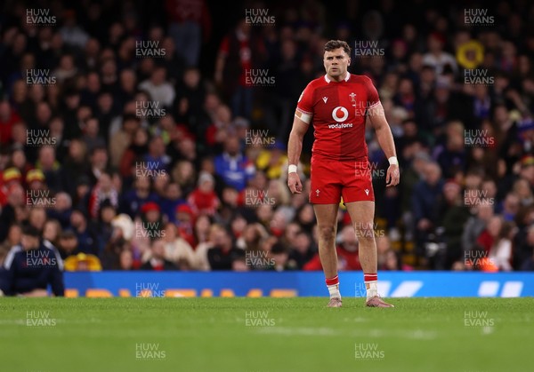150226 - Wales v France - Guinness Six Nations Championship - Mason Grady of Wales 