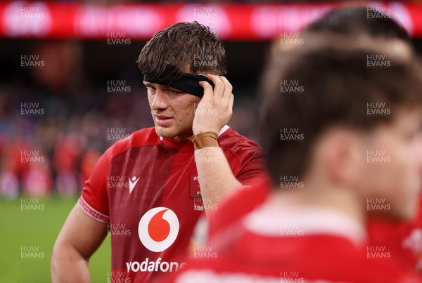 150226 - Wales v France - Guinness Six Nations Championship - Alex Mann of Wales 
