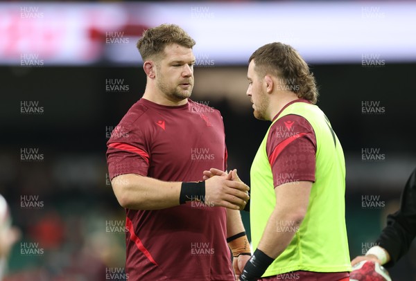 150226 - Wales v France, 2026 Guinness Six Nations - Olly Cracknell of Wales during warm up