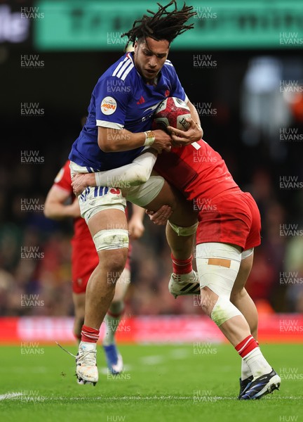 150226 - Wales v France, 2026 Guinness Six Nations - Michael Guillard of France 