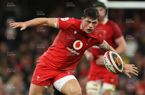 150226 - Wales v France, 2026 Guinness Six Nations - Louis Rees-Zammit of Wales 