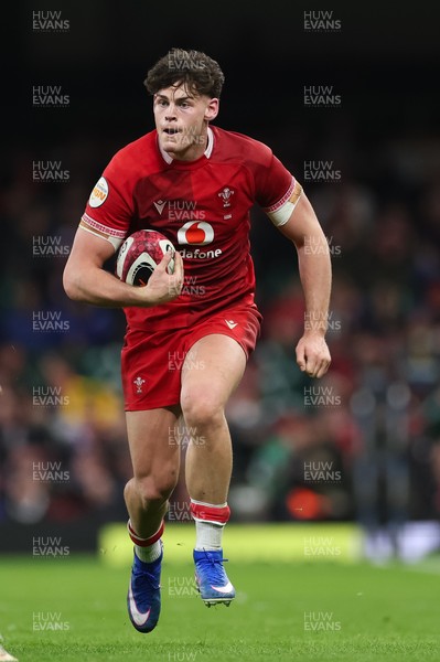 150226 - Wales v France, 2026 Guinness Six Nations - Eddie James of Wales 
