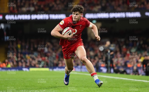 150226 - Wales v France, 2026 Guinness Six Nations - Eddie James of Wales 