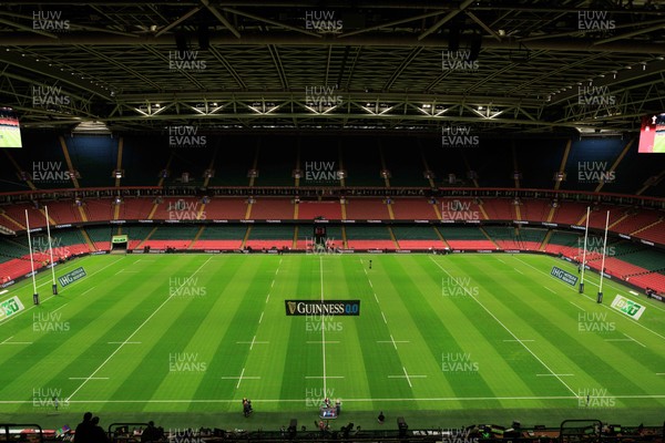 150226 - Wales v France - Guinness Six Nations - General view inside Principality Stadium before the match