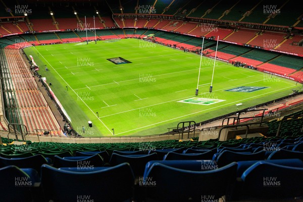 150226 - Wales v France - Guinness Six Nations - General view inside Principality Stadium before the match