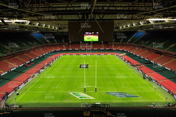150226 - Wales v France - Guinness Six Nations - General view inside Principality Stadium before the match