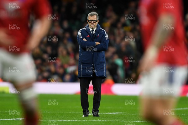 150226 - Wales v France - Guinness Men's Six Nations - France Head Coach, Fabien Galthie