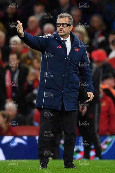 150226 - Wales v France - Guinness Men's Six Nations - France Head Coach, Fabien Galthie