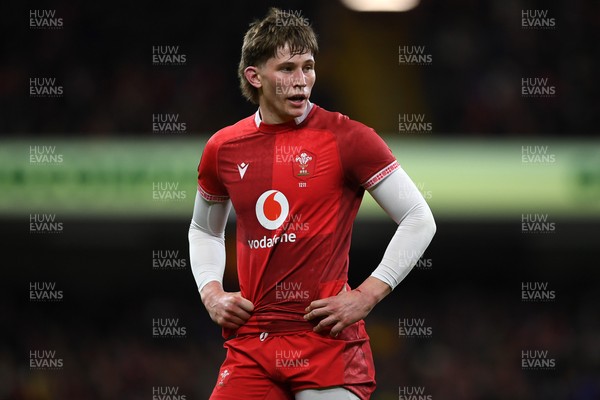 150226 - Wales v France - Guinness Men's Six Nations - Ellis Mee of Wales