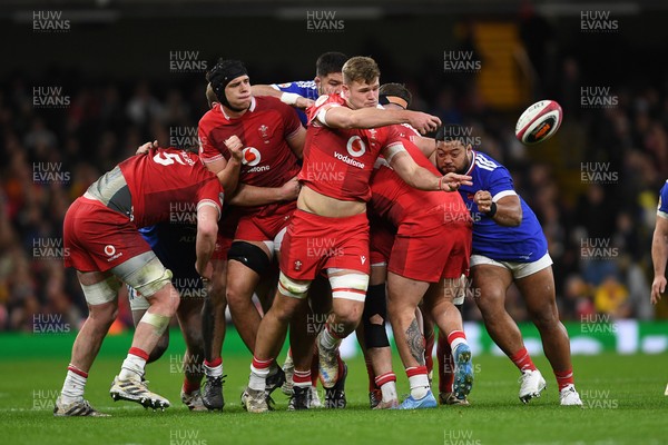 150226 - Wales v France - Guinness Men's Six Nations - Taine Plumtree of Wales