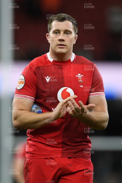 150226 - Wales v France - Guinness Men's Six Nations - Ben Carter of Wales at full time