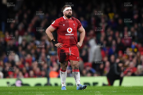 150226 - Wales v France - Guinness Men's Six Nations - Tomas Francis of Wales