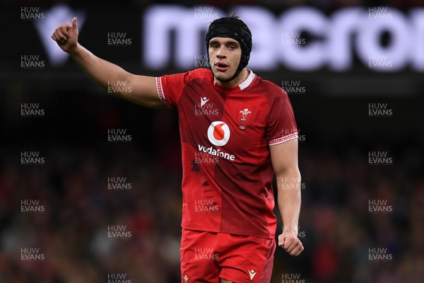 150226 - Wales v France - Guinness Men's Six Nations - Dafydd Jenkins of Wales