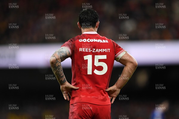 150226 - Wales v France - Guinness Men's Six Nations - Louis Rees-Zammit of Wales