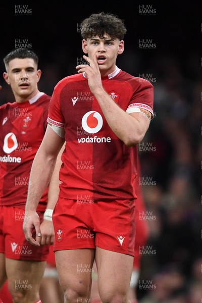 150226 - Wales v France - Guinness Men's Six Nations - Eddie James of Wales