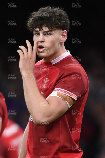 150226 - Wales v France - Guinness Men's Six Nations - Eddie James of Wales