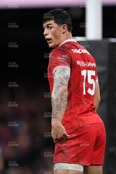 150226 - Wales v France - Guinness Men's Six Nations - Louis Rees-Zammit of Wales