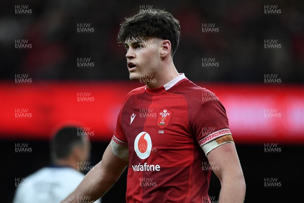 150226 - Wales v France - Guinness Men's Six Nations - Eddie James of Wales