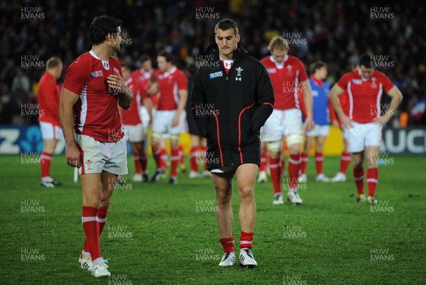 15.10.11 - Wales v France - Rugby World Cup Semi-Final 2011 - Sam Warburton of Wales looks dejected at the end of the game. 