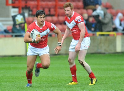 160612 - Wales v France  - Race Course Ground,  Wrexham - Michael Channing of Wales
