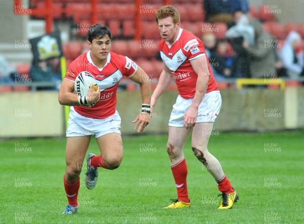 160612 - Wales v France  - Race Course Ground,  Wrexham - Michael Channing of Wales
