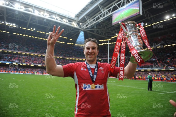 170312 - RBS Six Nations 2012 - Wales v France -Grand Slam celebrations, Ryan Jones