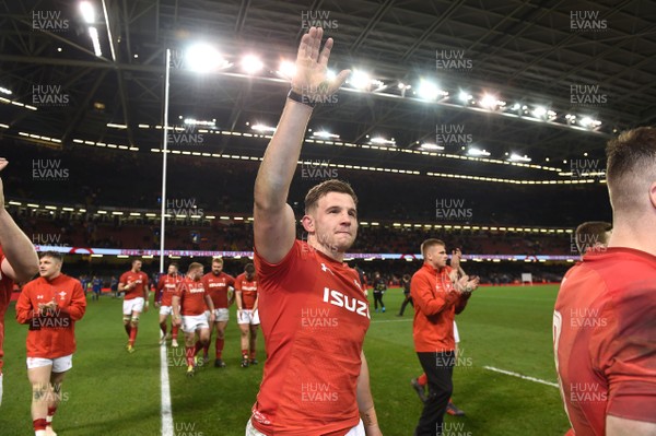 170318 - Wales v France - NatWest 6 Nations 2018 - Elliot Dee of Wales at the end of the game