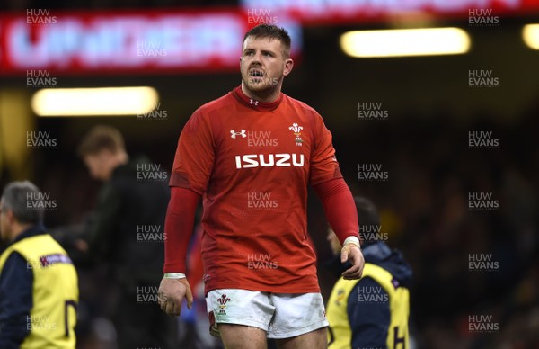 170318 - Wales v France - NatWest 6 Nations 2018 - Rob Evans of Wales