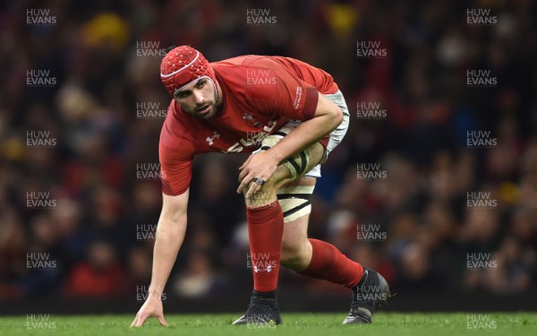 170318 - Wales v France - NatWest 6 Nations 2018 - Cory Hill of Wales