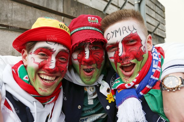 170318 - Wales v France - Natwest 6 Nations Championship - Wales fans