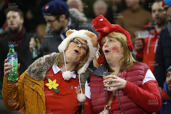 170318 - Wales v France - Natwest 6 Nations Championship - Wales fans