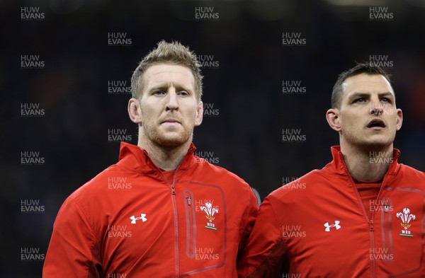 170318 - Wales v France - Natwest 6 Nations Championship - Bradley Davies and Aaron Shingler of Wales